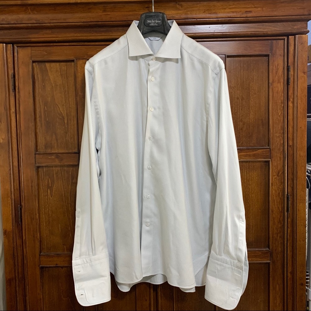 Ermenegildo Zegna Couture Cuff Link Shirt 17.5